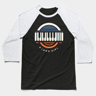 keyboard piano girl Baseball T-Shirt